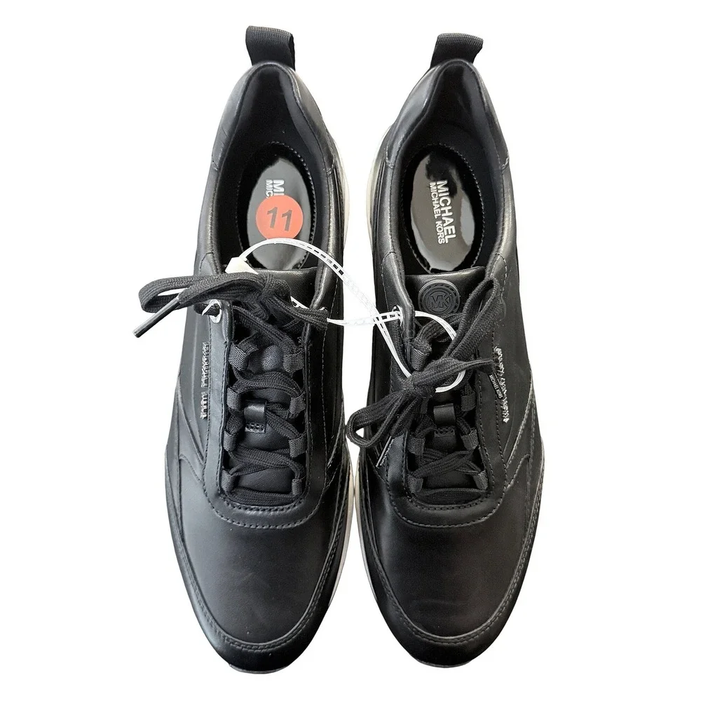 Michael Kors Allie Stride Leather and Nylon Trainer Leather Upper Size 11 NEW